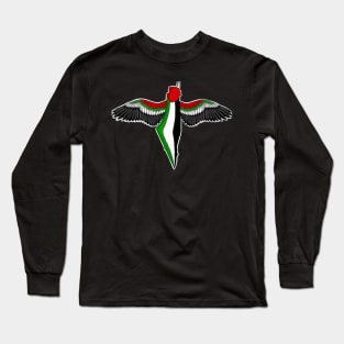 PALESTINE WILL BE FREE (WRITING ON BACK) Long Sleeve T-Shirt